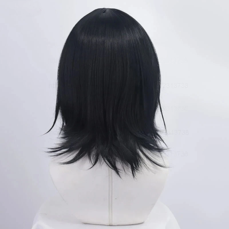 أنيمي فيودور دوستويفسكي شعر مستعار تأثيري أسود مقلد فروة الرأس فيودور دوستويفسكي مقاومة للحرارة الشعر فيودور الباروكات #5