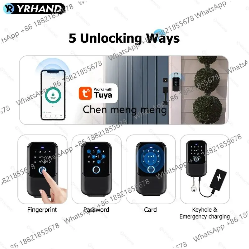 Smartkey Lock Box Home Key Wireless Smartlock Box Electronic Key Box App Digital Code Bluetooth Key Safe Padlock for Host