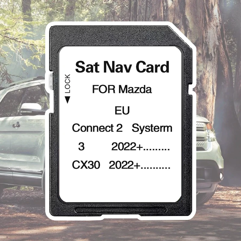 

Latest 2024 Update Europe Turkey Maps Sat Navi 32GB for Mazda 3/CX30 2022+ Car Connect2 System Navigation GPS SD Card