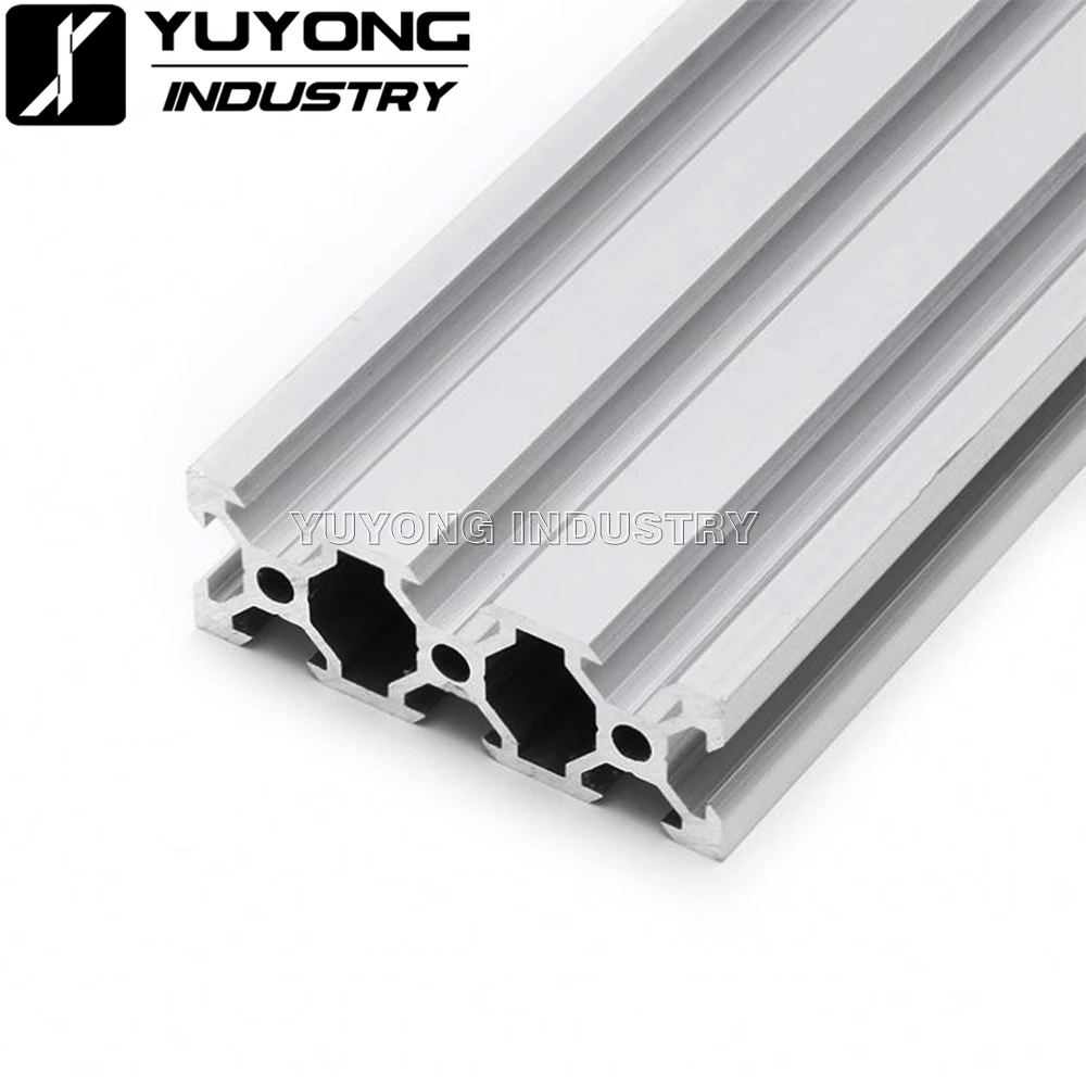 2060 clear anodized Smooth without cratch Al6063 v-slot rail aluminum profile on DIY 3D printer and engraving machine