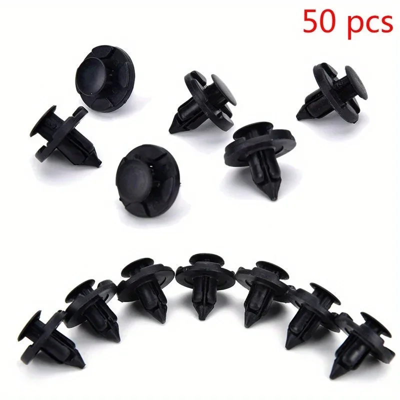 50pcs Automotive engine protection board clip, water tank intake grille clip, automotive fastener rivet fixing clip