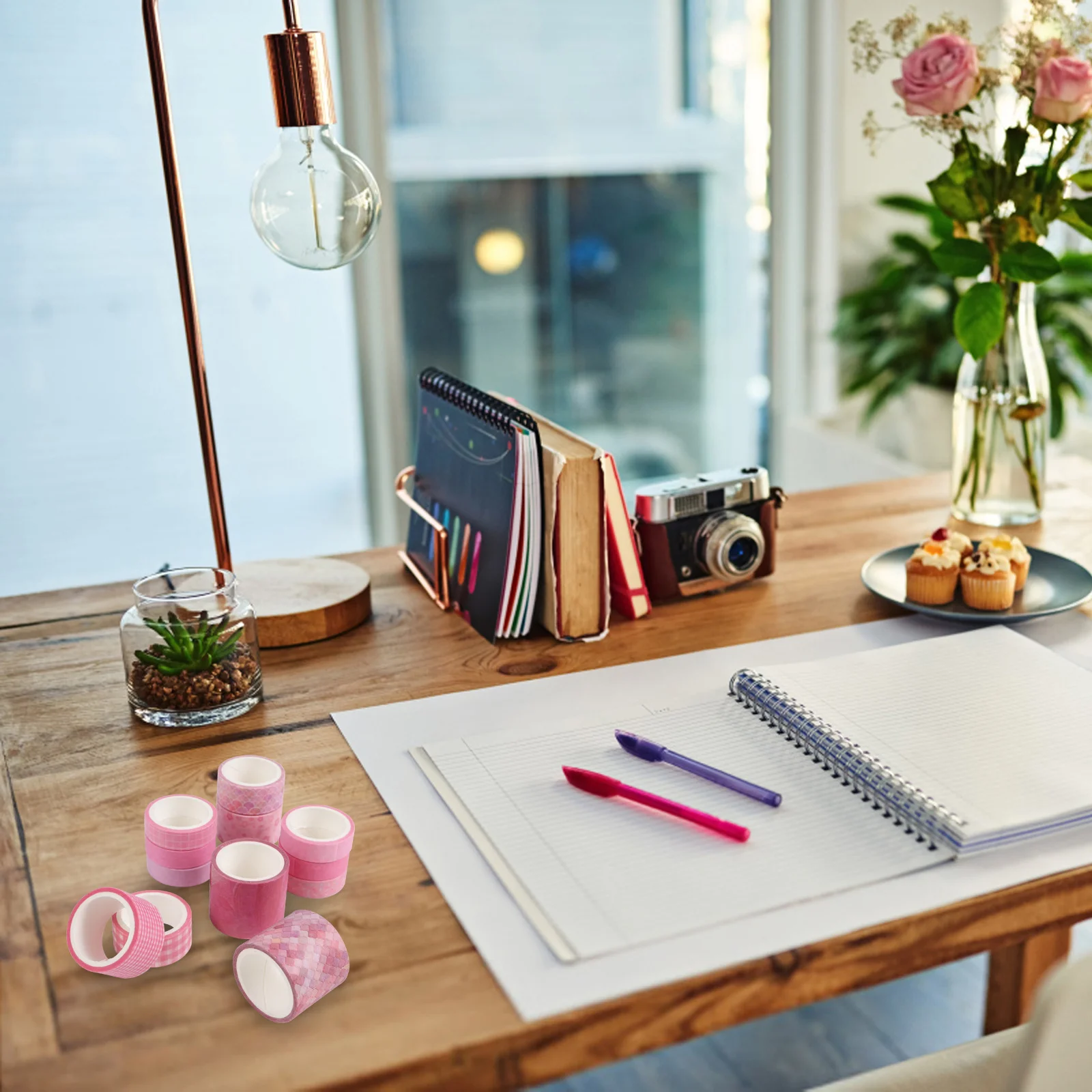 12 قطعة مجموعة شريط اشي عتيق أنماط مشرقة واضحة لسجلات القصاصات والمذكرات صناديق أحمر الشفاه أقلام رصاص شريط مزخرف