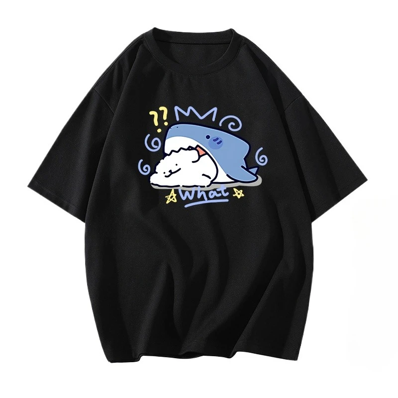 

MINISO мальтийская милая линия щенков золотистый ретривер женская и мужская футболка с короткими рукавами уличная футболка топы пляжная одежда