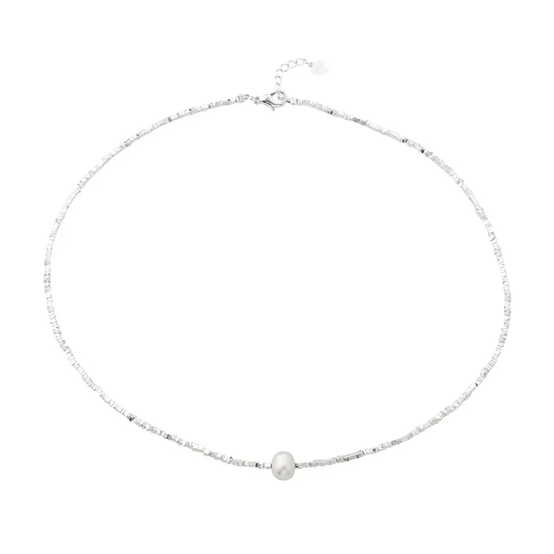 

Fashionable accessories for commuting women, collarbone chain, freshwater necklace