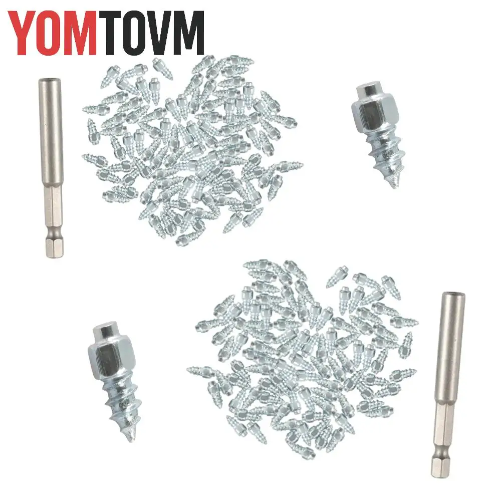 

Для автомобилей, мотоциклов, велосипедов, снегоходов, тракторов, квадроциклов, UTV, твердосплавные винты, шпильки для шин, снежные шипы, нескользящие и не ледяные + гаечный ключ