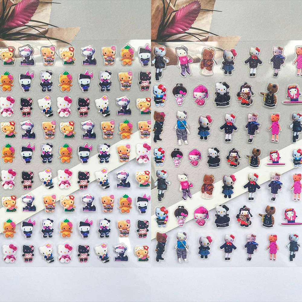 

Pvc Mini Hellokitty My Melody Luggage Tags Stickers Nail Art Laptop Water Bottle Box Phone Case Keyboard Friend Gifts Stickers