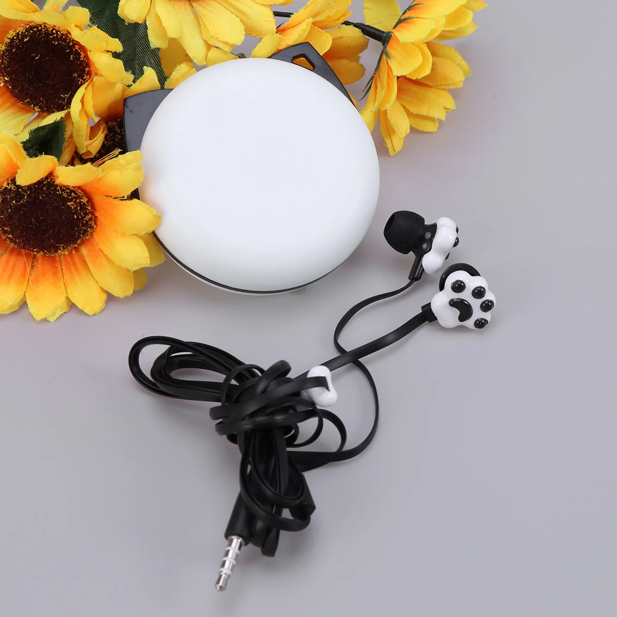 

Ear Headphones Kids Cat Ears Earphones Telephone Cartoon Cute for Girls Child Earbuds