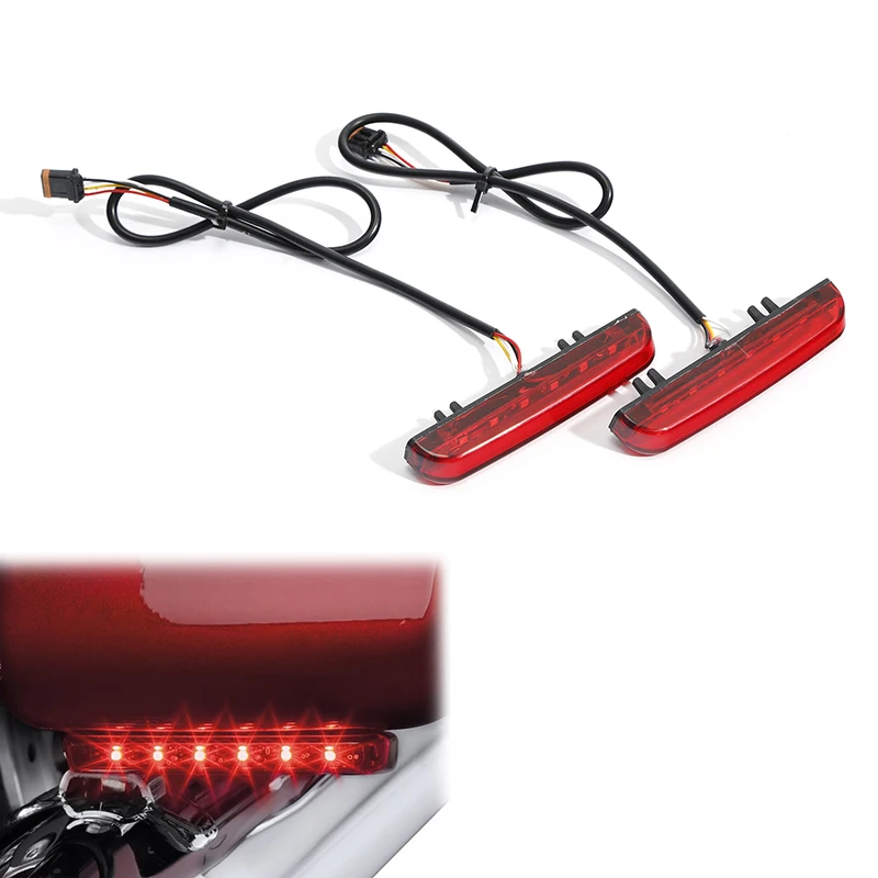 

Motorcycle Saddlebag LED Run Brake Turn Light Lamp For Harley Touring Electra Glide Street Glide Ultra Limited 2014-2022 2018 19