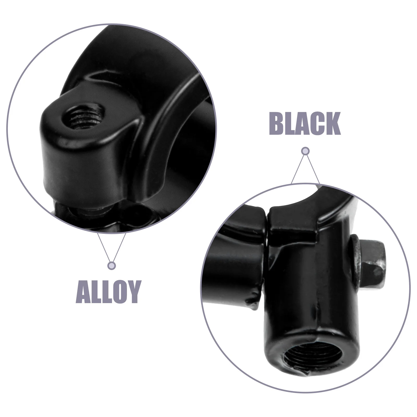 

2Pcs Motorcycle Mirror Mounts Premium Metal Mirror Holder for Motorbike Rear View Safety Riding Accessories Motorbike Supplies