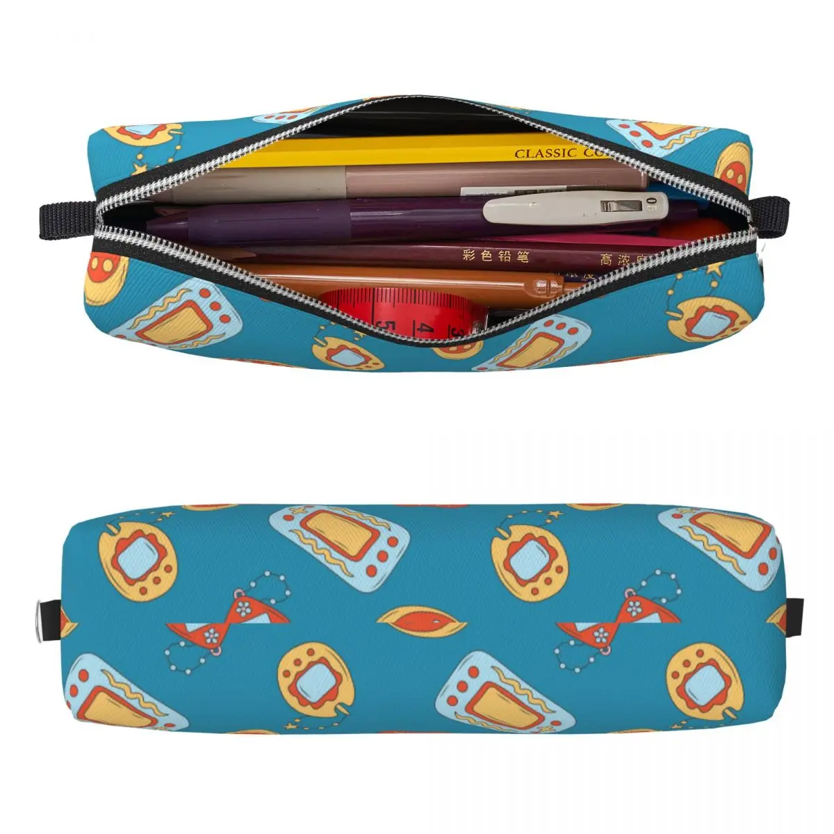 Game Controller Pattern Pencil Cases Pencilcases Pen Holder for Girl Boy Big Capacity Bags Students School Zipper Stationery