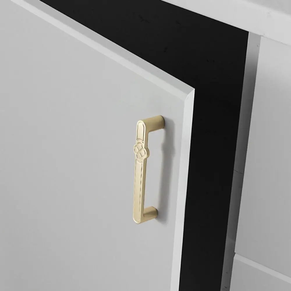 الذهب النمط الصيني مقابض للخزانة سبائك الزنك الفاخرة سبائك الزنك درج يسحب ثقب واحد جديد النمط الصيني الأجهزة الشرقية #3