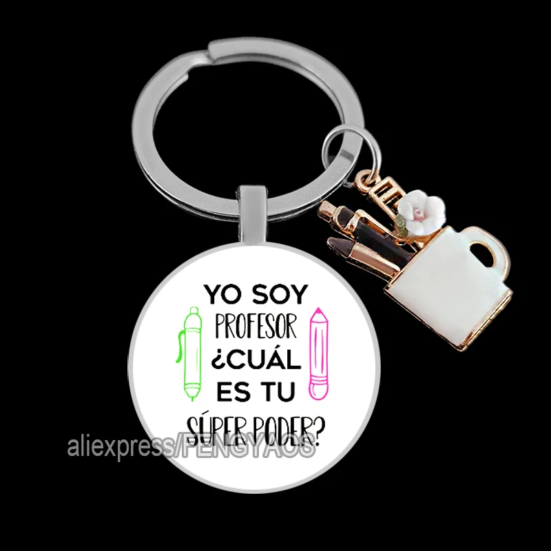 Original Gifts Teacher Keychains Master Keychain Teacher Appreciation Gifts Teacher Keychain In Spanish Teachers Day Gifts