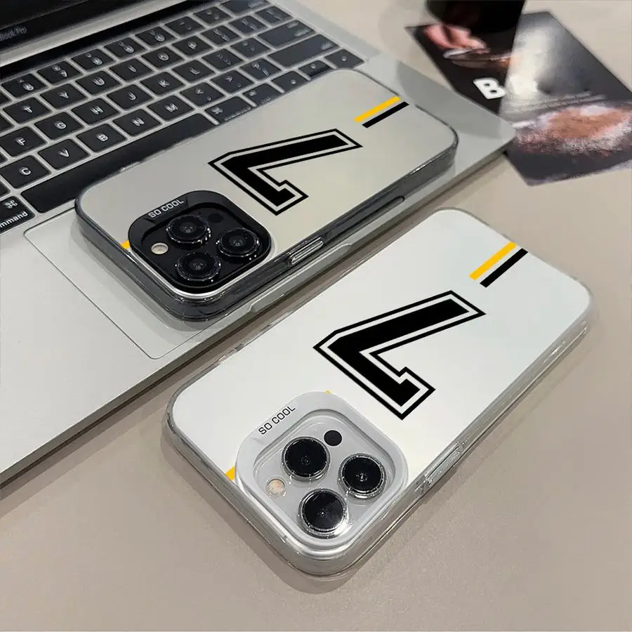 Soft Cover Case for iPhone 17 Air 16e 14 15 16 Plus 11 12 13 Pro Max Football No. 7