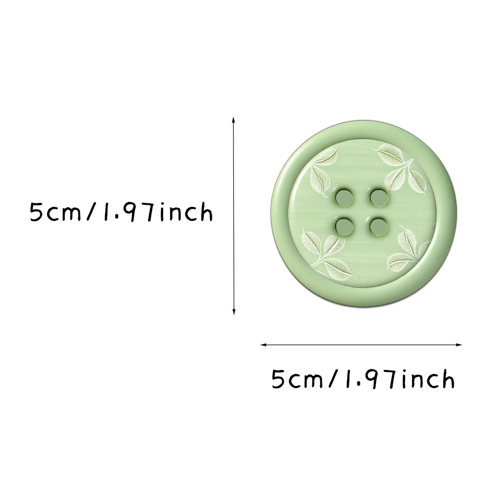 50PCS Creative Button Stickers Helmet Decoration DIY Phone Cases Water Cups Personalized Waterproof Stickers