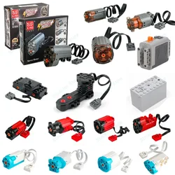 MOC Motorized Building Kit Multi-Function Servo Power Pack Compatible with 8293 8883 RC Models for DIY Train Robotics
