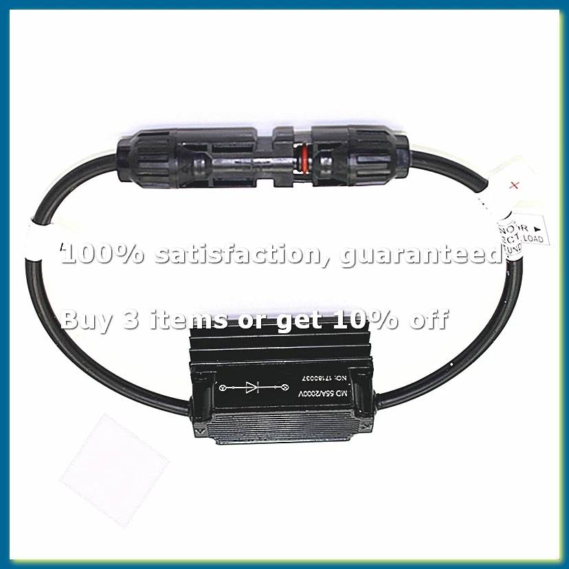 1 Pcs Outdoor Waterproof 55Amp DC 2000V Solar Connector Style Solar Panel In-Line Diode Connector IP67 for Combiner Box-A56M