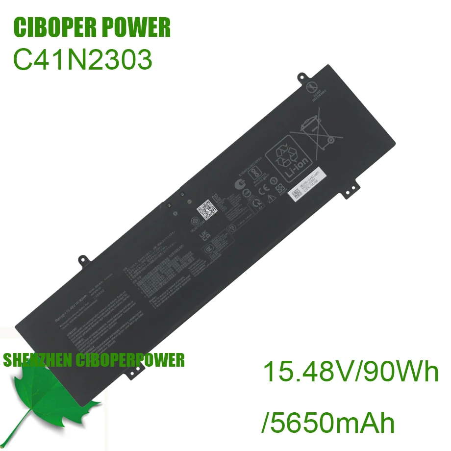 CP Laptop Battery C41N2303 90WH For ROG Zephyrus G16 GU605 GA605 GU605MY GU605MZ MI MU MV TUF A16 FA608WU FA608WI FX608L 16air