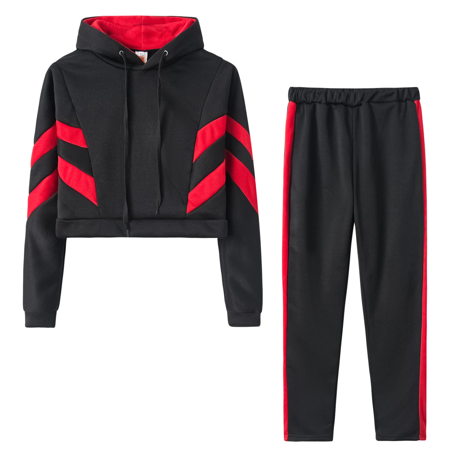 Mode Heißer Verkauf frauen Hoodie Nabel Pullover Set Zwei-stück Set