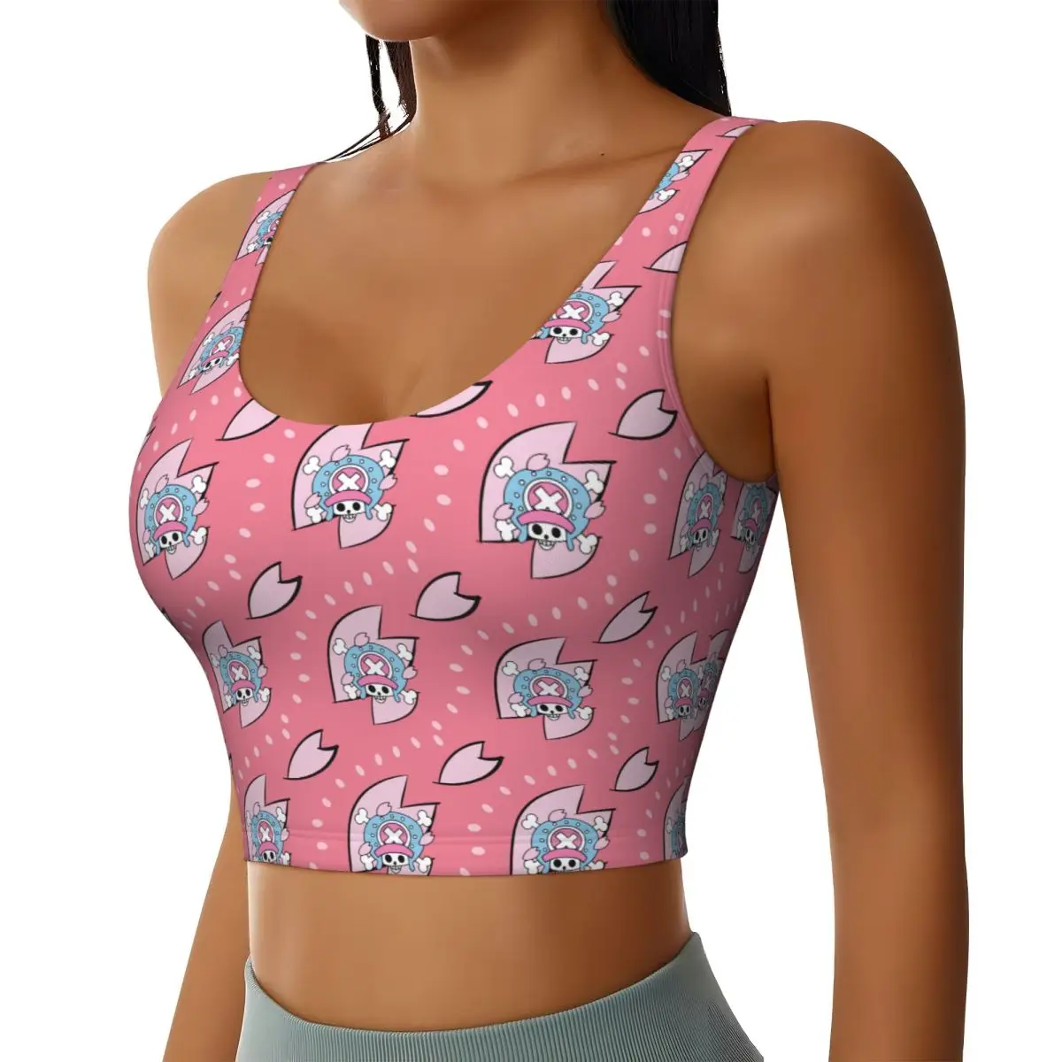 Custom High Impact Chopper Japan Manga Sports Bra Women's Janpan Gym Workout Yoga Crop Top