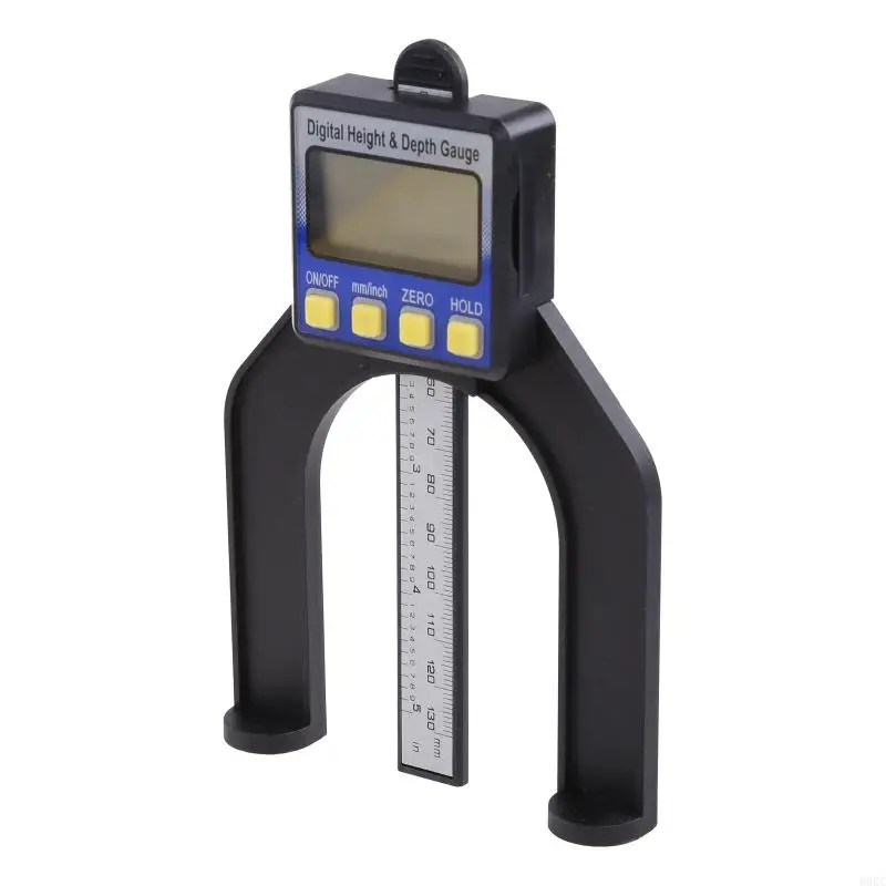 

B0KC High Accuracy LCD Display Digital Display Slide Caliper Vernier Ruler Height & Depth Gauge with Magnets for Saw Table