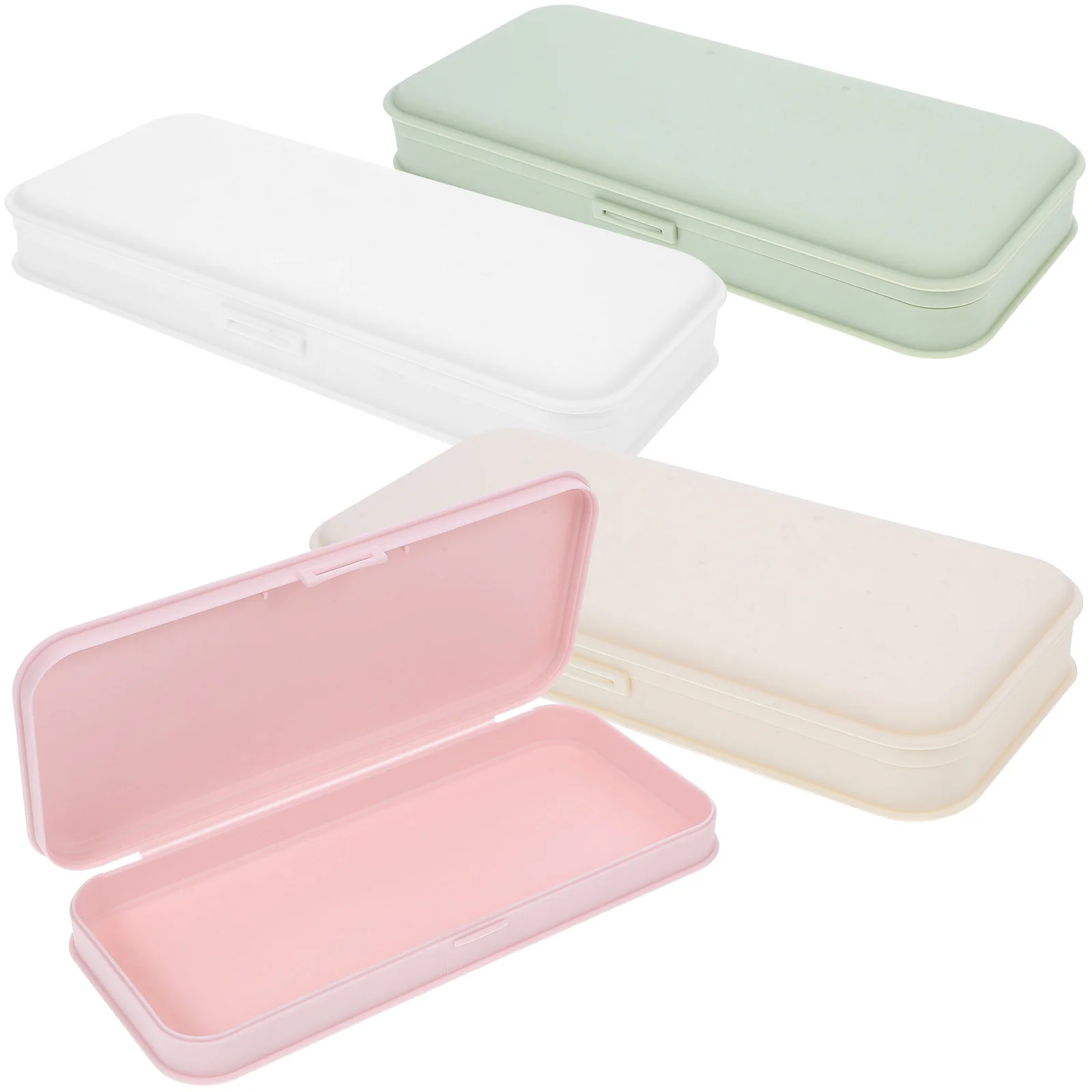 4pcs Makeup Organizer Box For Nail Tools Storage Desktop Stationery Holder Jewelry Display Case Travel Beauty Organizer