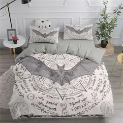Halloween Flying Vampire Bedding Set Bat Duvet Cover Witchcraft Magic Comforter Cover Full Twin King Queen Polyester Quilt Cover
