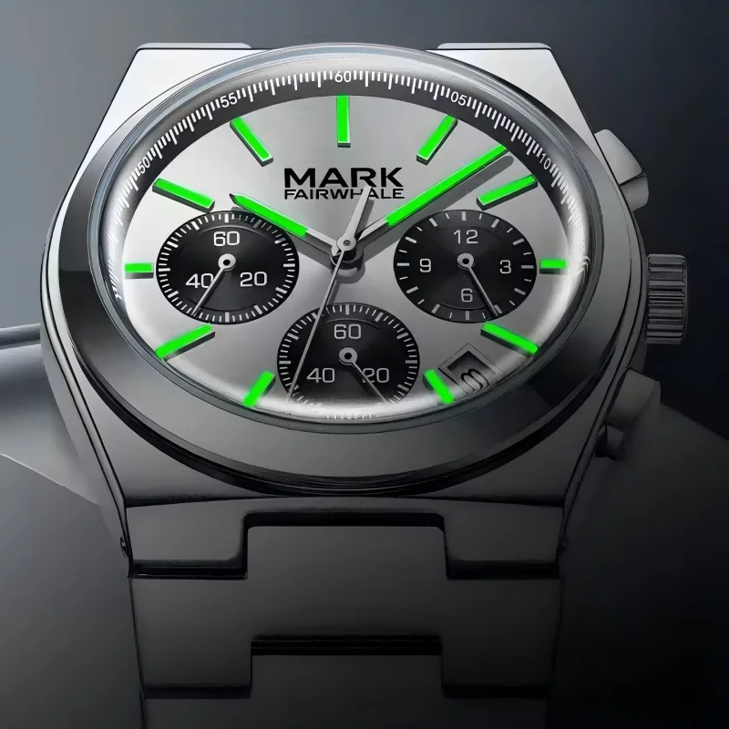 2024 Luxury Fashion Watch Men Mark Fairwhale Classic Multifunction teel Quartz Watch Waterproof Business Wristwatch Dropshipping