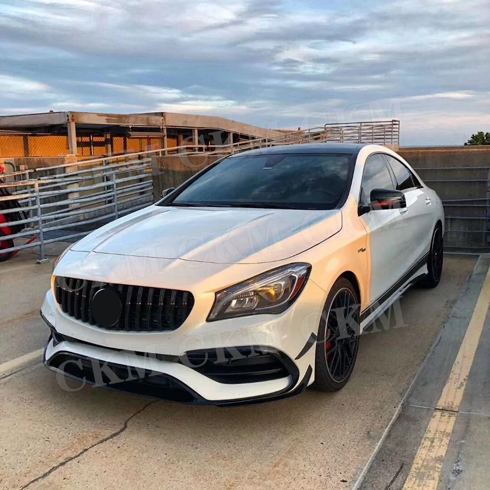 Front Fog Light Air Vent Trim Cover Grills For Mercedes Benz CLA Class W117 CLA200 CLA220 CLA250 AMG 2016 2017 2018 ABS Black - Image 6