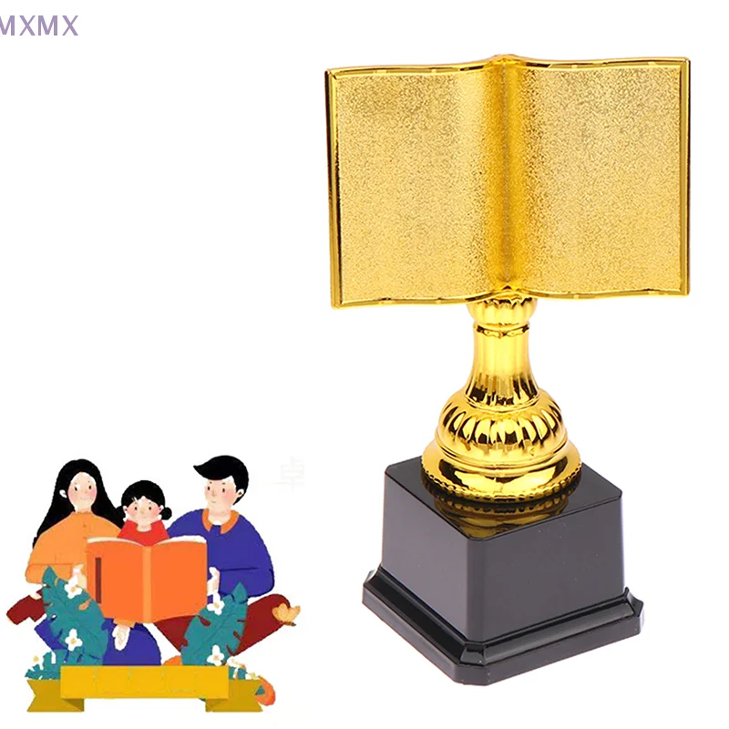 Golden Reading Star Trophy For Kids Plastic Trophy For Reading Competition For School Home Library Encouraging Reading