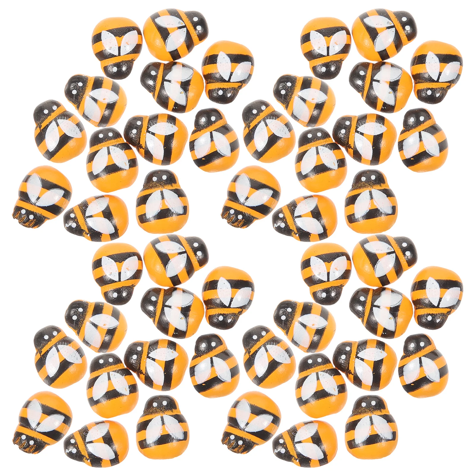 200 Uds. Pegatinas para nevera con forma de abeja, Mini animales de dibujos animados, bricolaje, decoración del hogar para niños, adhesivo magnético amarillo sin arañazos