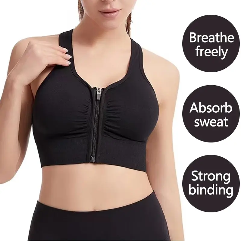 Women Seamless Bra Underwear Camisole Crop Top Black M L Breathable Gather Up Sports Fitness Yoga Casual Summer