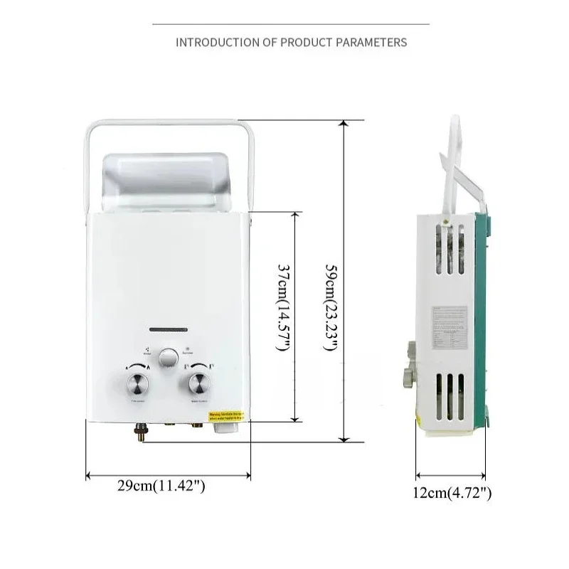 Instant Water Heater RV Gas Water Heater Trailer Outdoor Camping Bathing Instant Water Heater Non Electric
