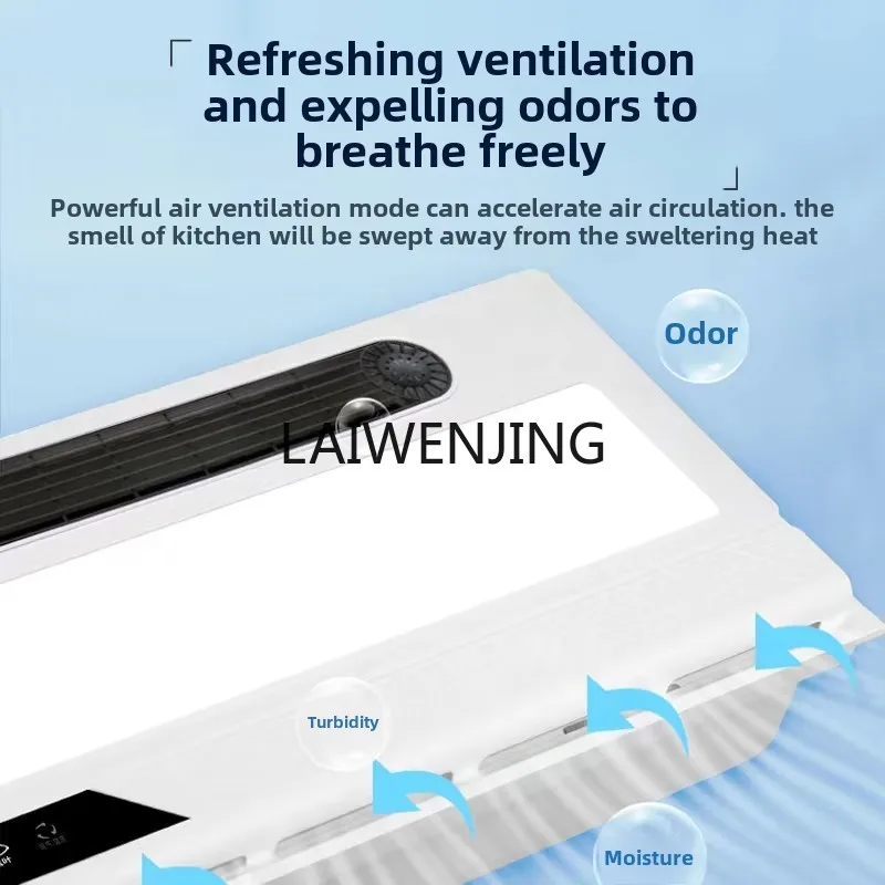 SGF Lighting Ventilador eléctrico 2 en 1 Ventilador de ventilación de techo integrado integrado para cocina