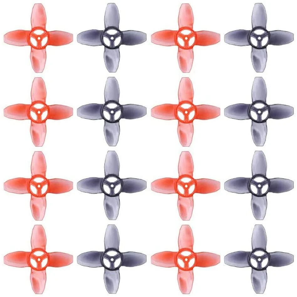 16Pcs for EMAX Avan Tinyhawk TH Turtlemode Propeller 40mm 4-Blade 1.5mm Hole,for 0802 Motor Indoor FPV Racing Drone