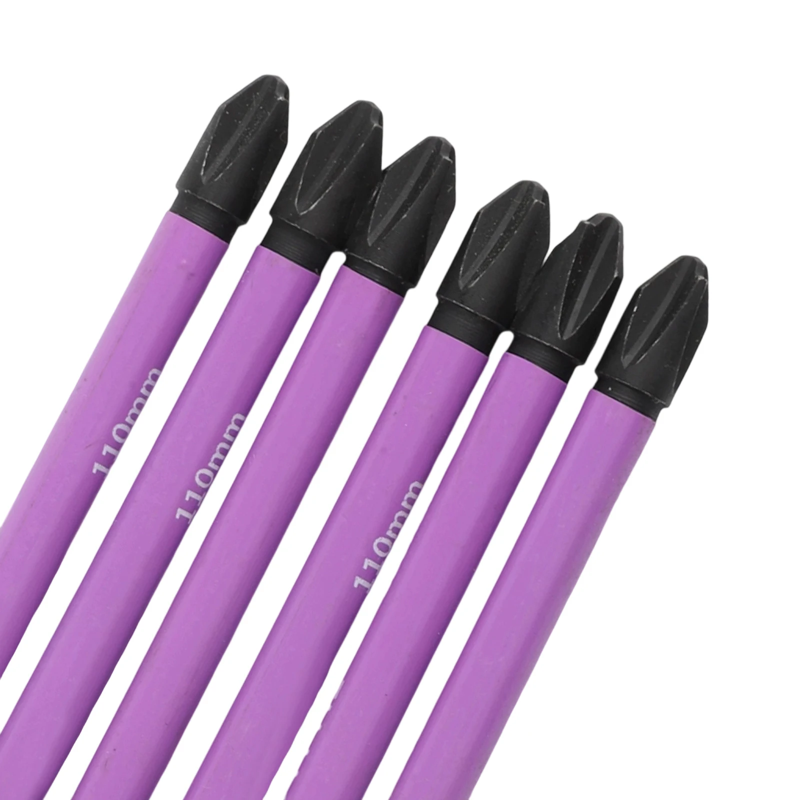 

6pcs Electrician Screwdriver Bits Magnetic Cross and Slotted Terminals for Efficient Installation and Repair Work