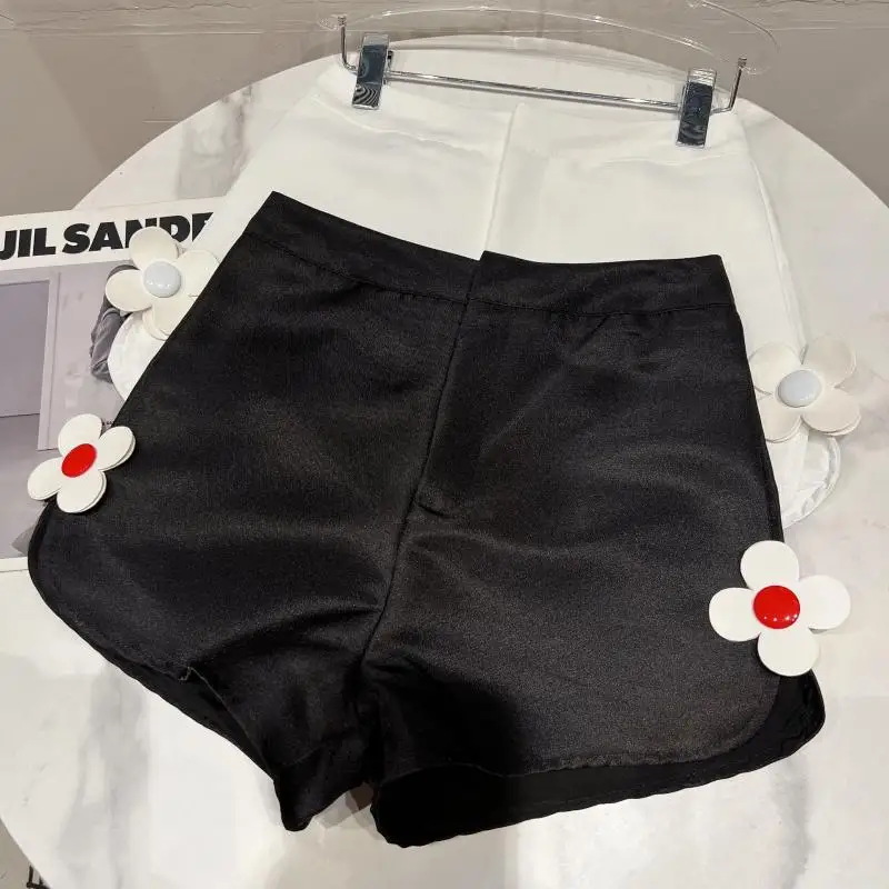 

Лето 2023, новый комплект Sle с цветочным 3D жилетом и orts Ele Ladylike Fraance Sle, модный комплект женской одежды