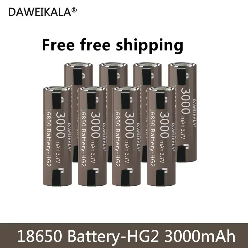 

2024 DAWEIKALA 100% Original HG2 Lithium-ionen-akku 3,7 V 18650 batterie 3000mAh + DIY Nicke