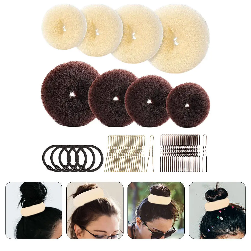 

1Set Bun Maker for Hair Women U-Shaped Pins Included Fast Easy Hairstyle Party Wedding Hair Styling Supplies