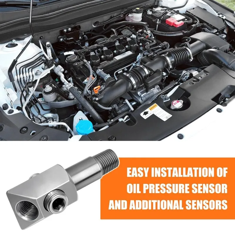 

Стабильный промышленный резьбовой адаптер датчика давления масла 1/8-27 NPT, штекер из нержавеющей стали для небольших блочных двигателей GM