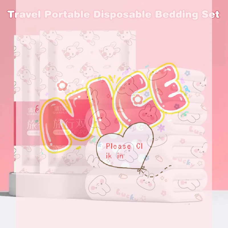  Extra Thick Disposable Bedding Set for Surgery Hotel Guest Room Nonwoven  Sheet Duvet Cover Travel