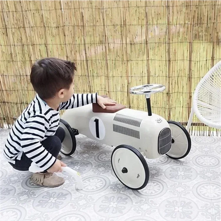 INS Nordic Storm Car Classic Metal Children's Walking Bike Four Wheel Skating Driving Shooting Background Props