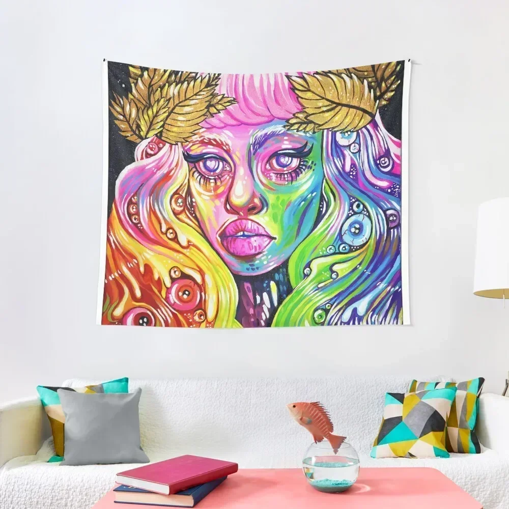 

Rainbow Angel - Acrylic Painting Tapestry Anime Decor Wall Hanging Wall Aesthetic Home Decor Wall Decoration Tapestry