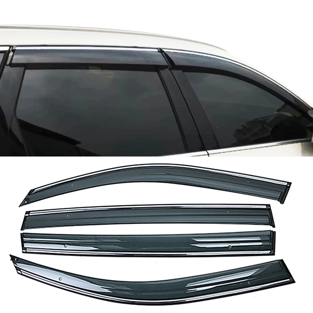 For NISSAN Murano Z52 2014-2021 Car Window Sun Rain Shade Visors Shield Shelter Protector Cover Trim Frame Sticker Accessories