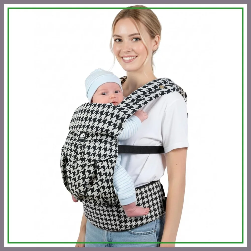 

Ergonomic Hip Seat Baby Carrier, Cotton-Linen 280GSM, Lumbar Support, 7-45 lbs, Breathable Mesh, Storage Pockets