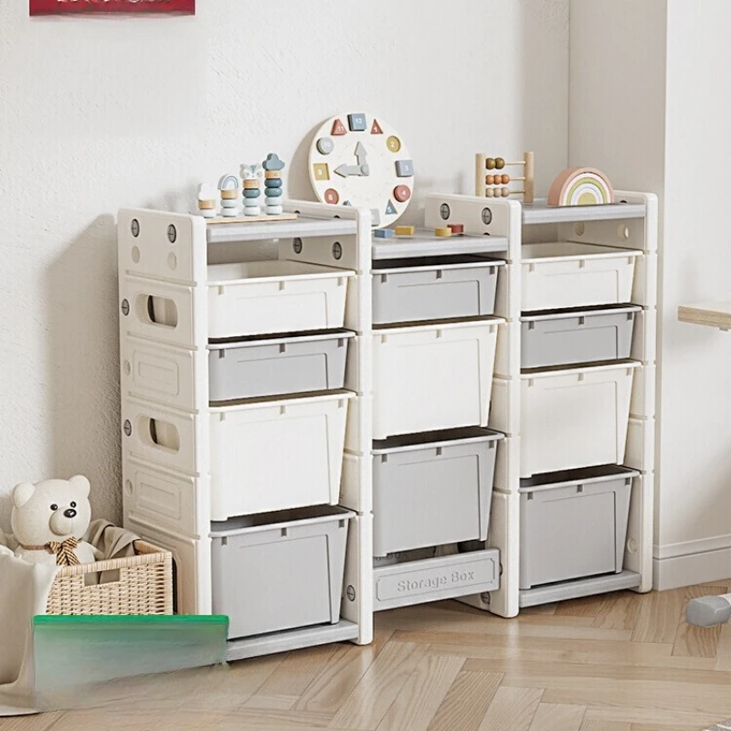صندوق تخزين ألعاب الأطفال، صندوق تخزين متعدد الطبقات، تخزين منزلي كبير بسعة كبيرة #1