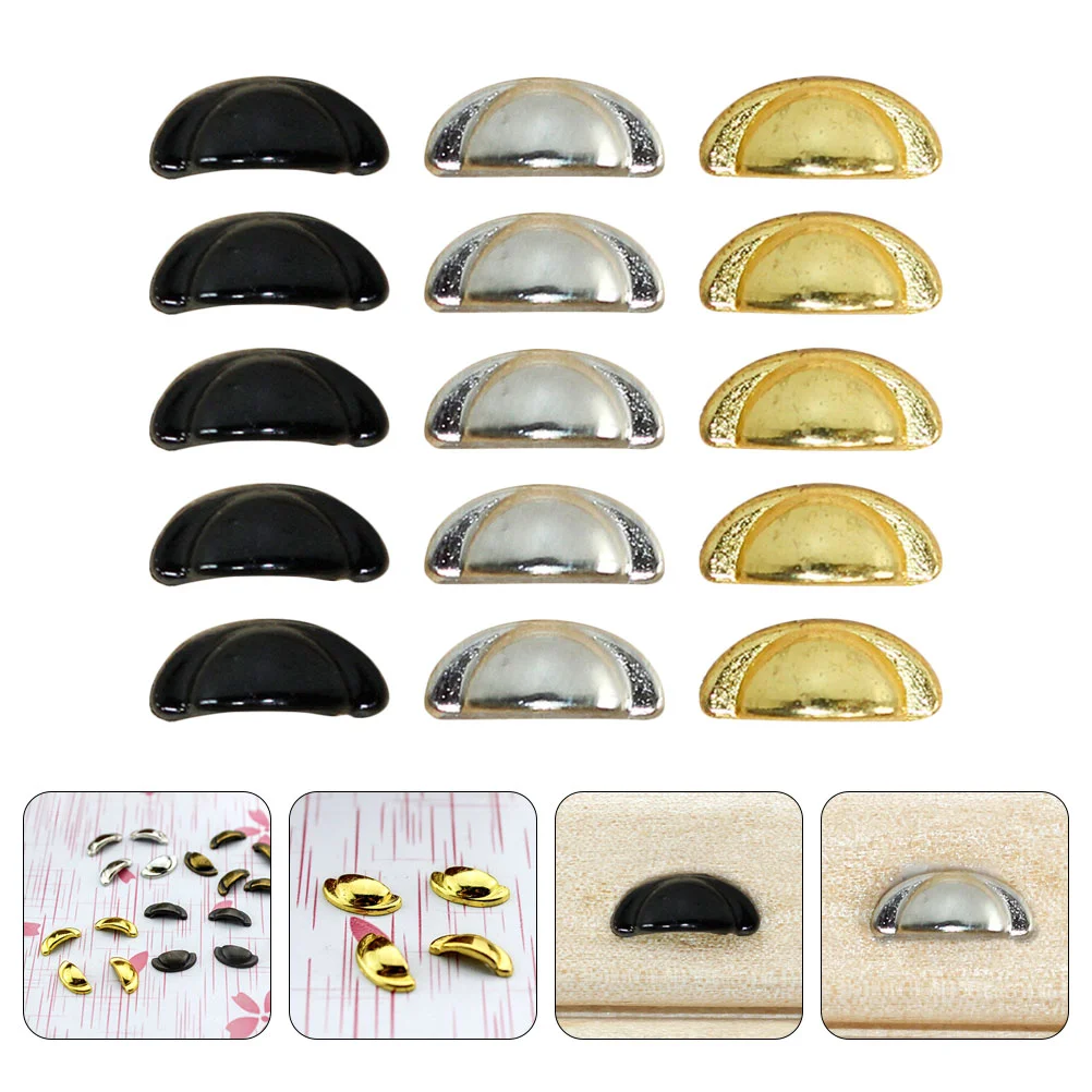 

15 Pcs House Furniture DIY Accessories for Mini Handles Small Drawer Pulls Miniature Knobs Things Alloy Tiny