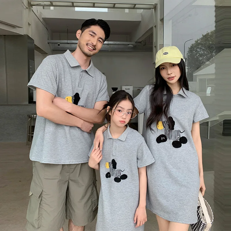 

2026 New Year of The Horse Family Matching Outfits | Summer Trendy Tees Polo Shirts Mommy & Me Dresses Parent-Child Clothing