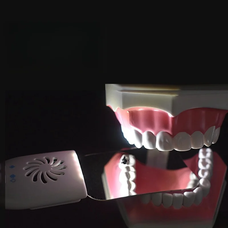 Refletor dental anti nevoeiro dupla face de aço inoxidável ortodôntico refletor de iluminação eletrônica