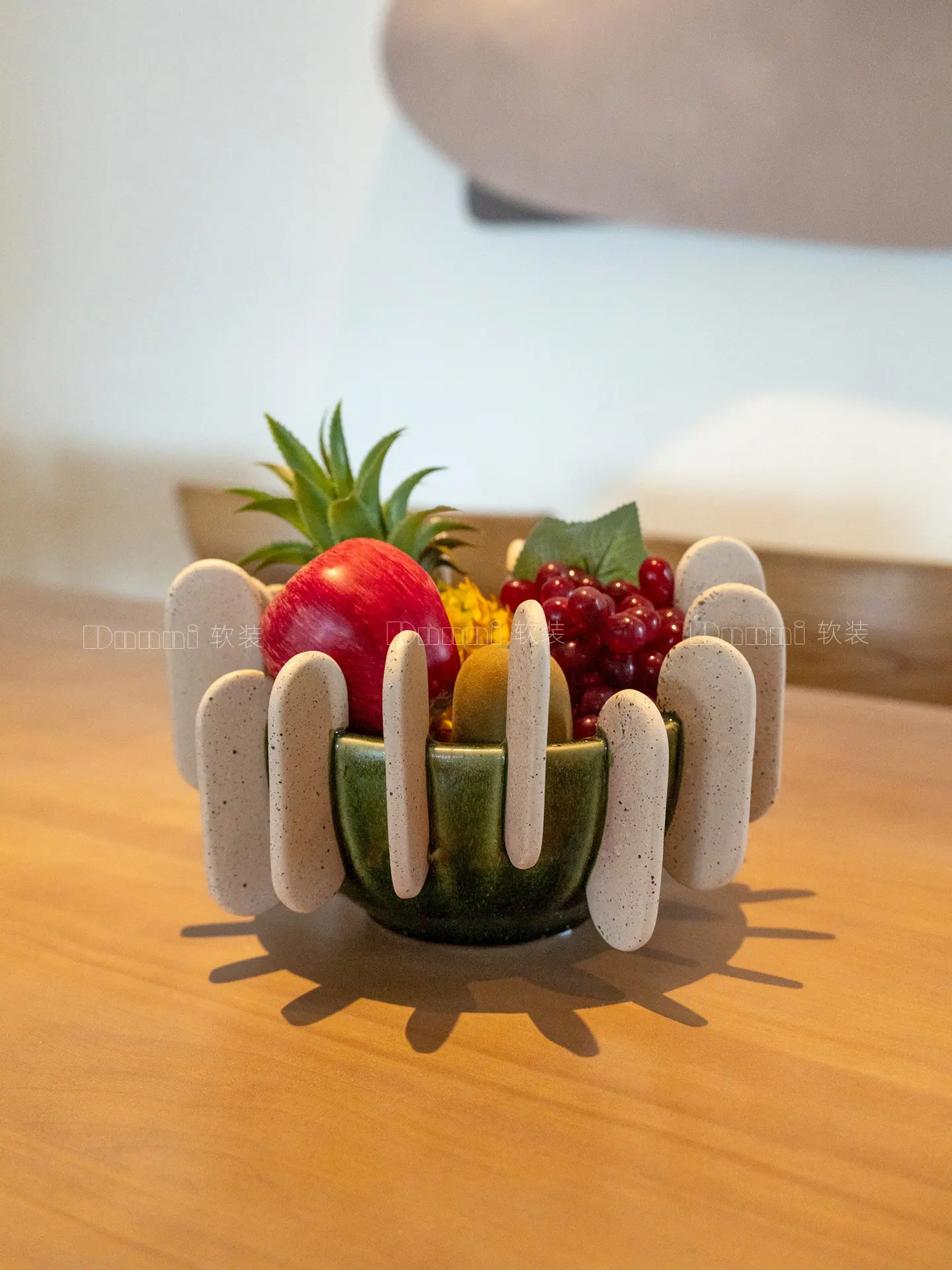 

Wind Flower Device Fruit Plate Living Room Coffee Table Model Room Creative Vase Hotel Villa Homestay Ornament