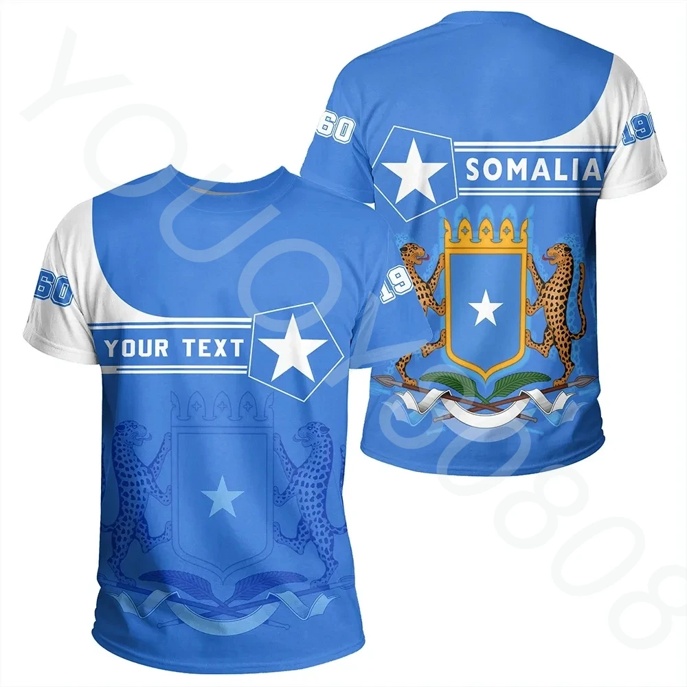 

New Sweatshirt T-shirt Men and Women Casual Street (Customized) African Region T-Shirt-Somali Tee Pentagon Style